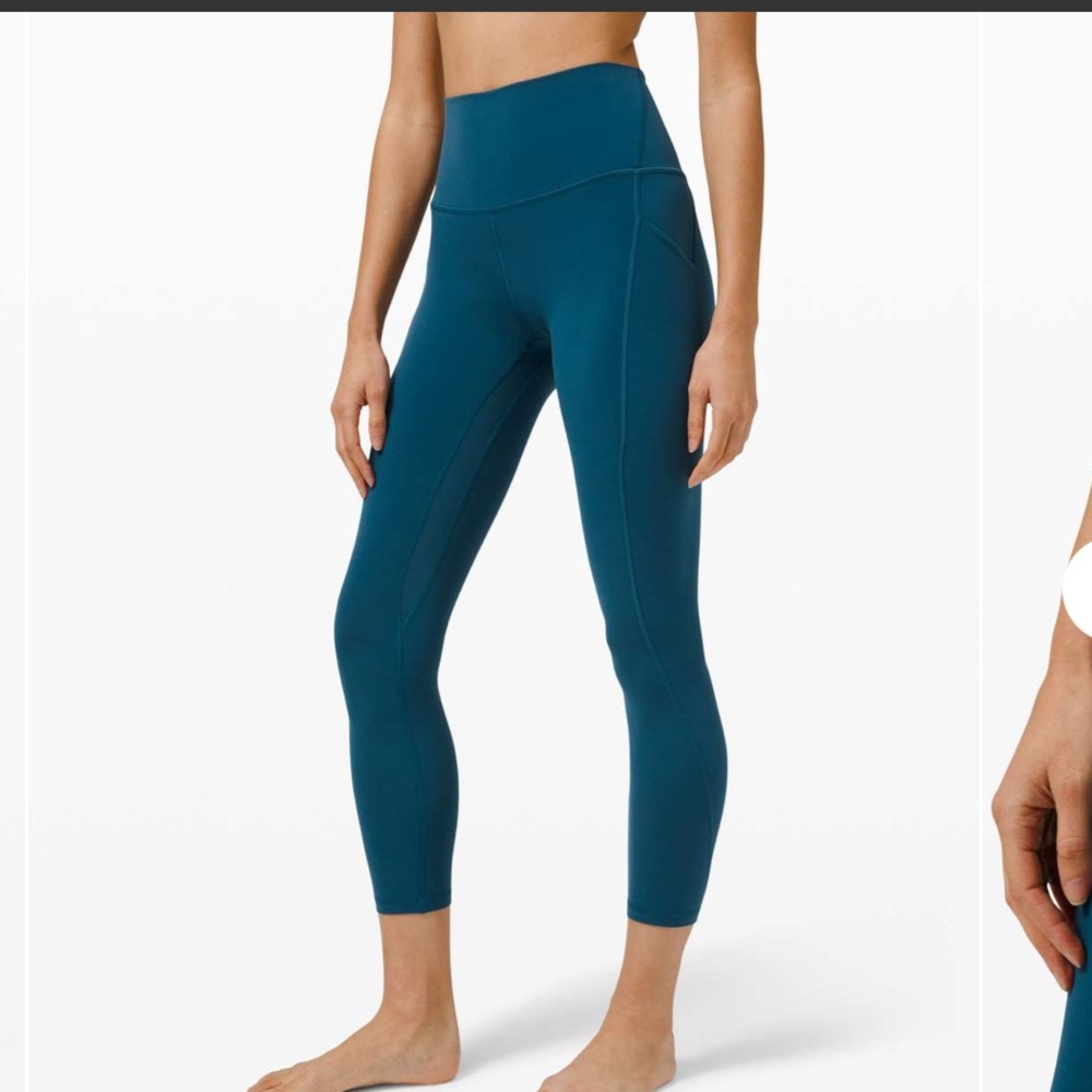 Lululemon Align High Rise Pant with Pockets 25"
Blue Borealis size 4